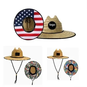 Handmade Straw Wide Border Hat Travel Bucket Hats