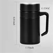 Big Capacity Stainless Insulated Mug with Handle&Tea Infuser | https://www.bestnamebadges.com