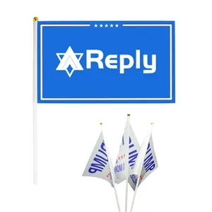 Hand Held Small Polyester Flag