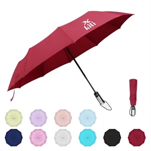45" Arc Auto Open Folding Umbrella W/ Storage Pouch