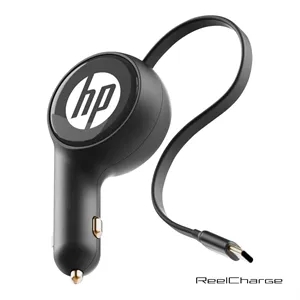ReelCharge Car Charger w/Retractable Cable