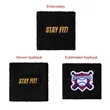 Athletic Sports Sweatband Wristband for Men & Women | https://www.bestnamebadges.com