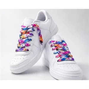 45" Premium Sublimation Tubular Shoelaces