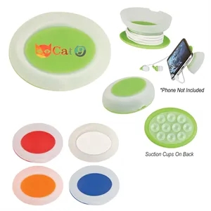 2-In-1 Earbuds With Holder And Phone Stand | https://www.bestnamebadges.com