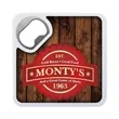 Good Value™ Bottle Opener Coaster | https://www.bestnamebadges.com