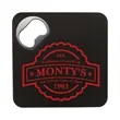 Good Value™ Bottle Opener Coaster | https://www.bestnamebadges.com