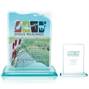 JAFFA® Clipped Jade Crystal Award | https://www.bestnamebadges.com