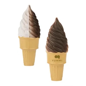 Soft Serve Ice Cream Cone Shape Stress Ball
