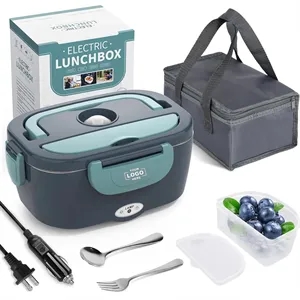 3 in 1 Quick Electric Lunch Box Food Heate With Fork Spoon