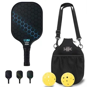 Pickleball Paddles Set with 2 Balls Racquet Shoulder Bag