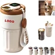 15OZ Stainless Steel Coffee Mug With Temperature Display | https://www.bestnamebadges.com
