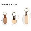 Leather Wooden Keychain Blanks Wood Rings Key Tags | https://www.bestnamebadges.com