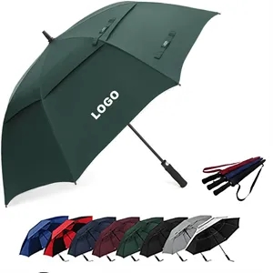Double Canopy Vented Automatic Oversize Open Golf Umbrella