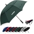 Double Canopy Vented Automatic Oversize Open Golf Umbrella | https://www.bestnamebadges.com