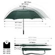 Double Canopy Vented Automatic Oversize Open Golf Umbrella | https://www.bestnamebadges.com