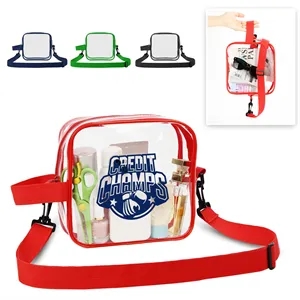 Clear PVC Crossbody Sports Pack