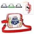 Clear PVC Crossbody Sports Pack | https://www.bestnamebadges.com