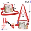 Clear PVC Crossbody Sports Pack | https://www.bestnamebadges.com