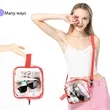 Clear PVC Crossbody Sports Pack | https://www.bestnamebadges.com