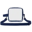 Clear PVC Crossbody Sports Pack | https://www.bestnamebadges.com