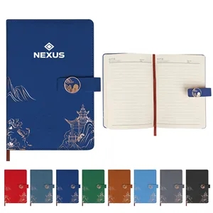 A5 PU Leather Business Notebook W/ Magnetic Clasp