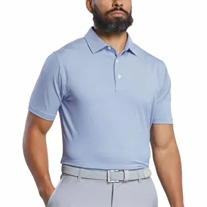 FootJoy Men's MicroFeeder Stripe Polo