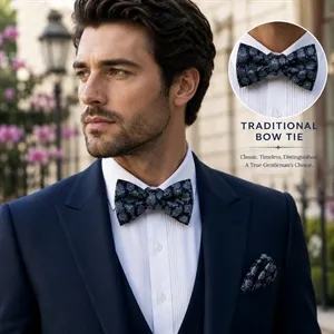 Traditional Bow Polyester Silk Sublimation Neck Tie