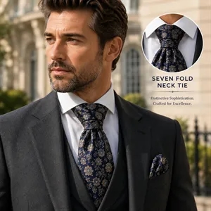 Seven Fold Polyester Silk Sublimation Neck Tie