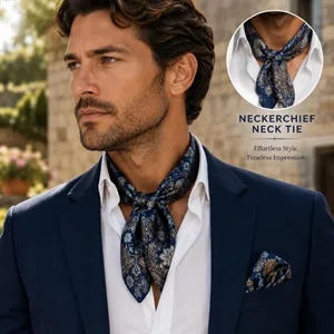 Neckerchief Polyester Silk Sublimation Neck Tie
