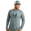 Huk® Men's HydroCool Performance Full Sleeve Shirt | https://www.bestnamebadges.com