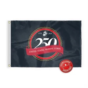 4'x6' 250th US Marine Corps Nylon Printed Flags