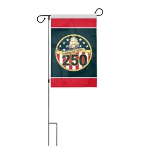 12"x18" 250th US Navy Nylon Printed Garden Flags