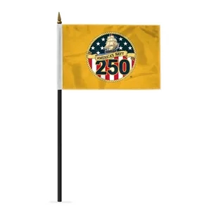 4"x6" 250th US Navy Nylon Printed Stick Flags