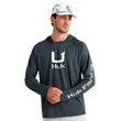 Huk® Men's HydroCool Performance Full Sleeve Hoodie | https://www.bestnamebadges.com
