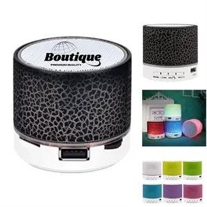 Portable LED Wireless Speaker With Crackle Light Effect