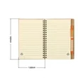Custom Kraft Paper Spiral Notebook With Pen | https://www.bestnamebadges.com