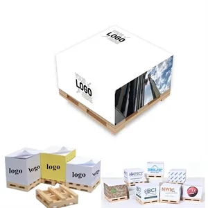 Custom Branded Sticky Note Cubes On Pallets