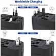 Universal International Travel Adapter With USB Charging | https://www.bestnamebadges.com