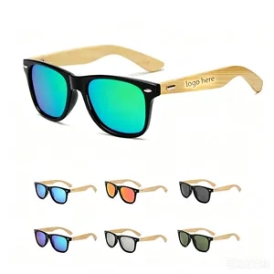 Bamboo Texture Square Sunglasses