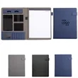 Magnetic PU Leather A4 Portfolio Binder Notebook | https://www.bestnamebadges.com