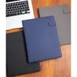 Magnetic PU Leather A4 Portfolio Binder Notebook | https://www.bestnamebadges.com