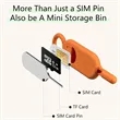 Smiling Face SIM Ejector Pin Holder Keyring Portable Tool | https://www.bestnamebadges.com