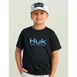Huk® Youth Short Sleeve Sun Protection Shirt | https://www.bestnamebadges.com
