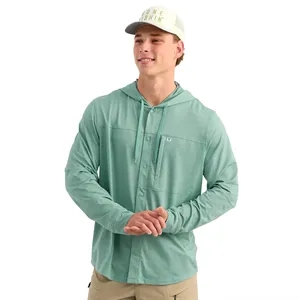 Huk® Men's Quick-Dry Fishing Hooded Shirt with Custom Logo