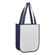 Small Laminated Non Woven Gift Bag With Curved Bottom | https://www.bestnamebadges.com