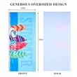 Custom Full Color Microfiber Beach Towel ( 32'' x 70'' ) | https://www.bestnamebadges.com