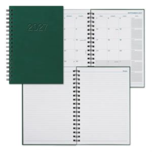 WireO Tucson Grande White Monthly Diary | https://www.bestnamebadges.com