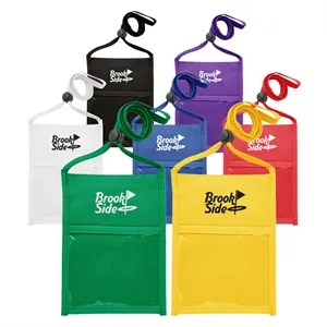 Premium Double Window Pouch Polyester Neck Wallet
