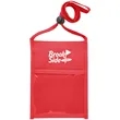 Premium Double Window Pouch Polyester Neck Wallet | https://www.bestnamebadges.com