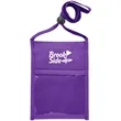 Premium Double Window Pouch Polyester Neck Wallet | https://www.bestnamebadges.com